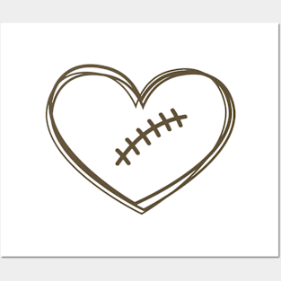 Football Heart Posters and Art